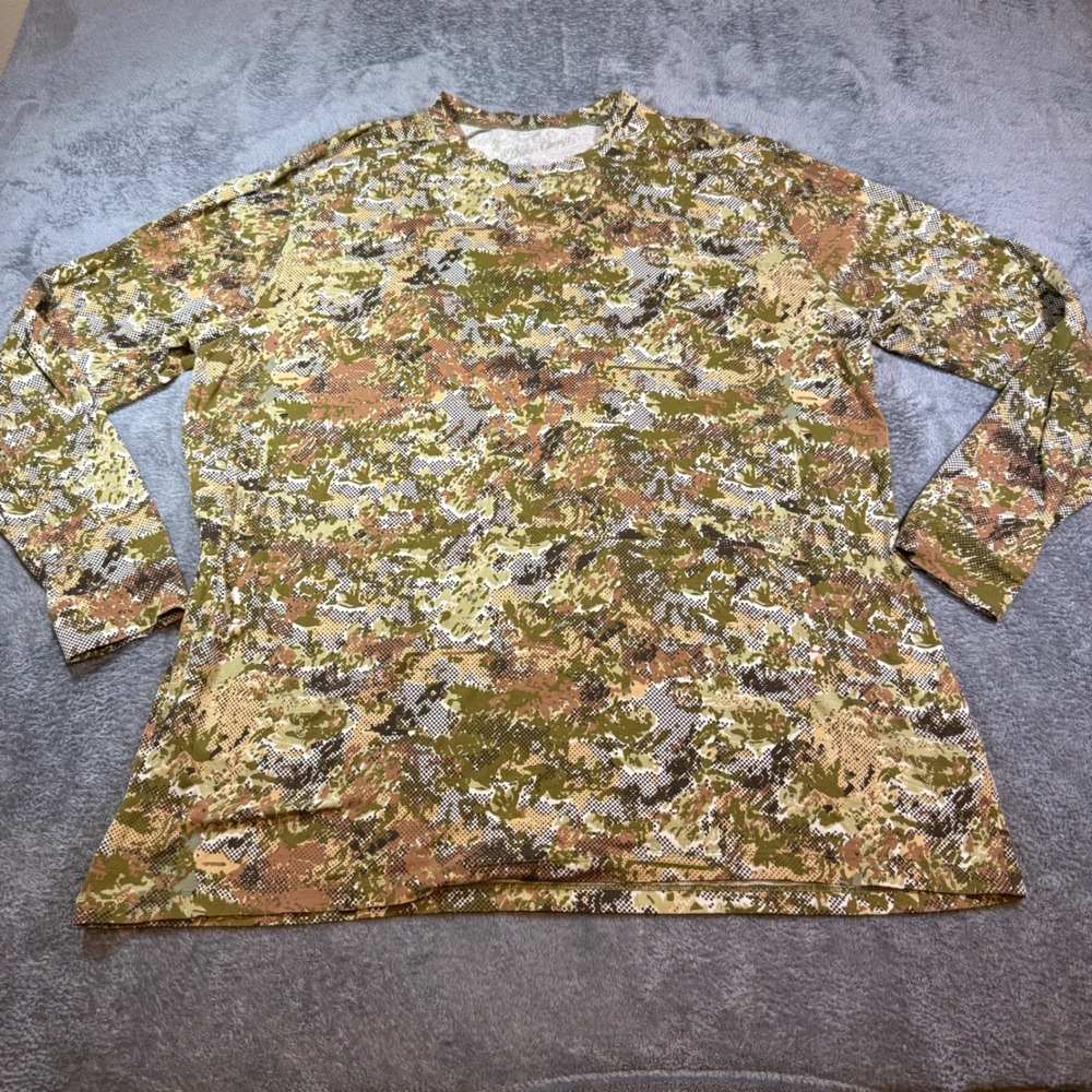 Duck Camp Mens Digital Camo Long Sleeve Performance Outdoors Hunting Shirt 2XL